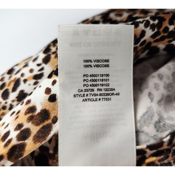 Aritzia Wilfred Women's Sz. XXS Mini Leopard Print Adjustable Fitted Dress - Picture 5 of 7